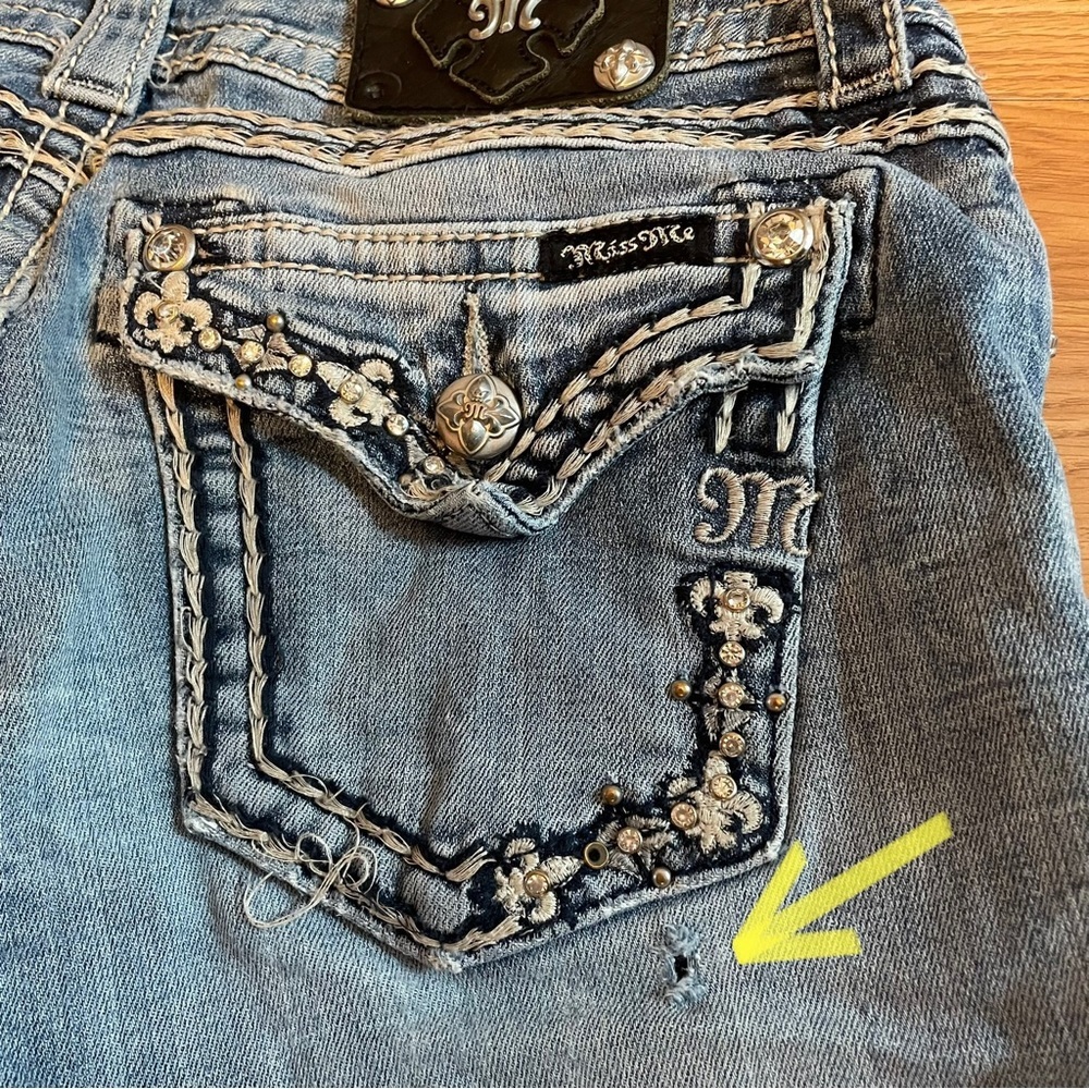 Miss ME JEANS SIZE 27 - Picture 8 of 9